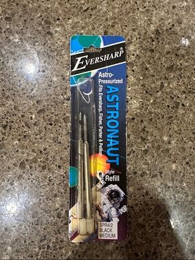 Vintage Eversharp Astronaut Style Black Medium Refill - Black